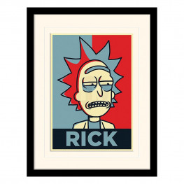 Rick and Morty Collector Print Framed plagát Rick Campaign (white background)